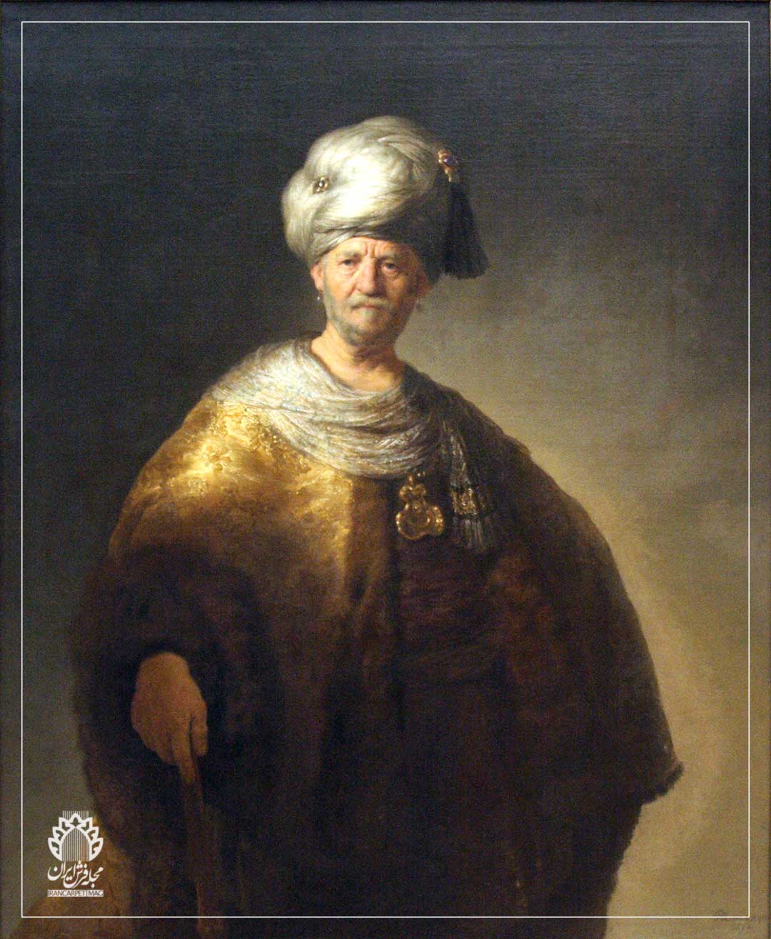 مردی با لباس شرقی، اثر رامبراند، 1632م. اروپاییان به این سبب که خود را توانگر و نخبه نشان دهند به تقلید از شرقیان، به‌ویژه عثمانیان، لباس می‌پوشیدند