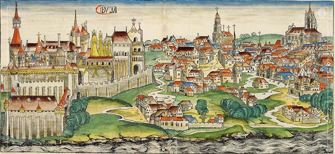 بوداپست در قرون وسطی، حکاکی روی چوب رویدادنامه نورنبرگ