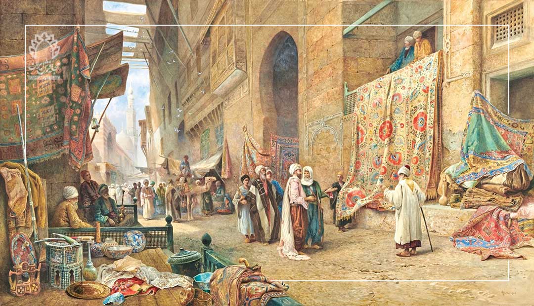 فرش فروش، قاهره، اثر چارلز رابرتسون