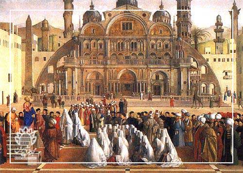 جنتی بلینی: سنت مارکو در حال موعظه در اسکندریه، ۱۵۰۷