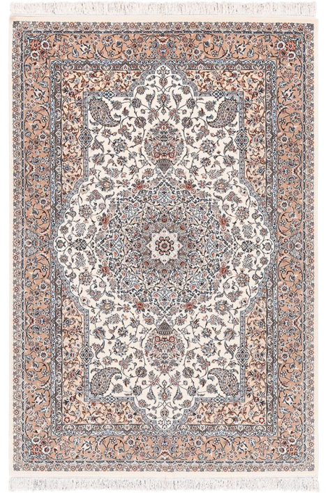 فرش دستباف نائین 60 رج قواره پرده ای کد: 4-28751-رنگ سال 2026-شرکت سهامی فرش ایران